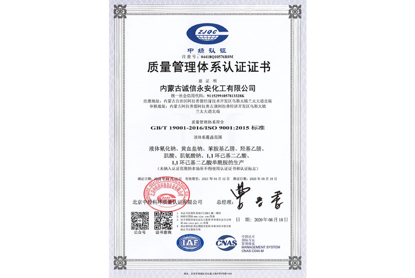 Quality Management System Certification